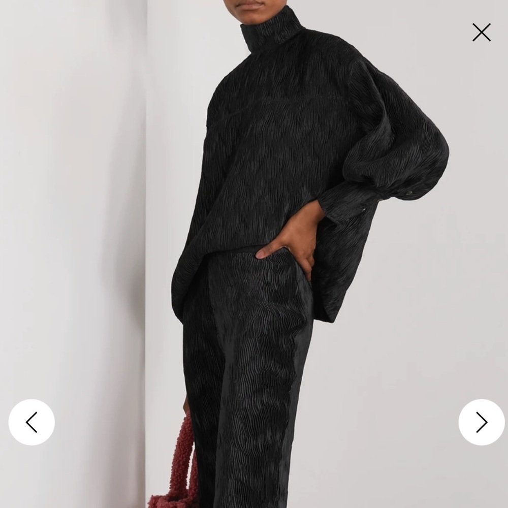 Ganni Black Blouse